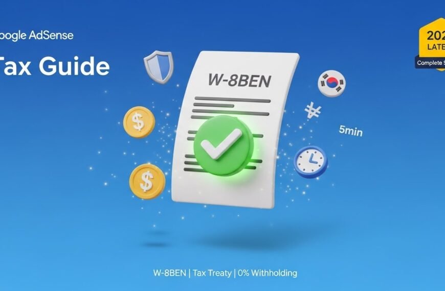 구글 애드센스 세금 정보 업데이트 완벽…