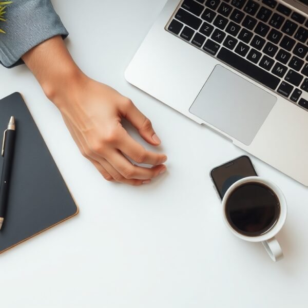 부업 추천 - flat lay of laptop, notebook, smartphone and coffee cup on white desk, side income and part-time job concept for Korean workers 2026
