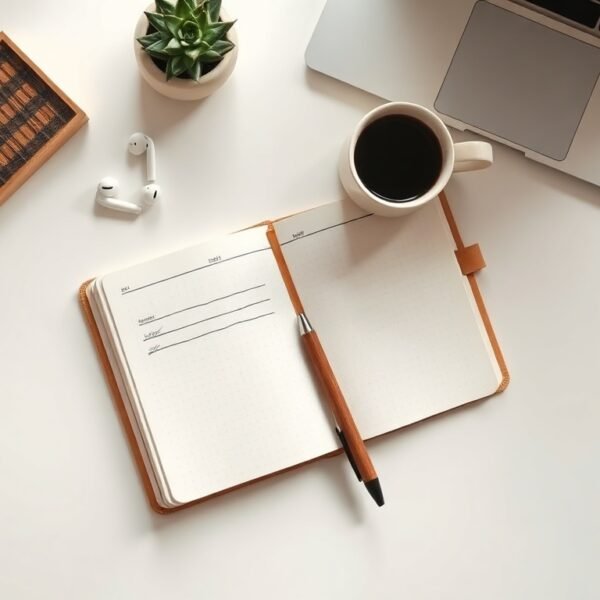 창업 지원금 - flat lay of business startup documents, laptop, and pen on white desk, Korean government startup funding concept