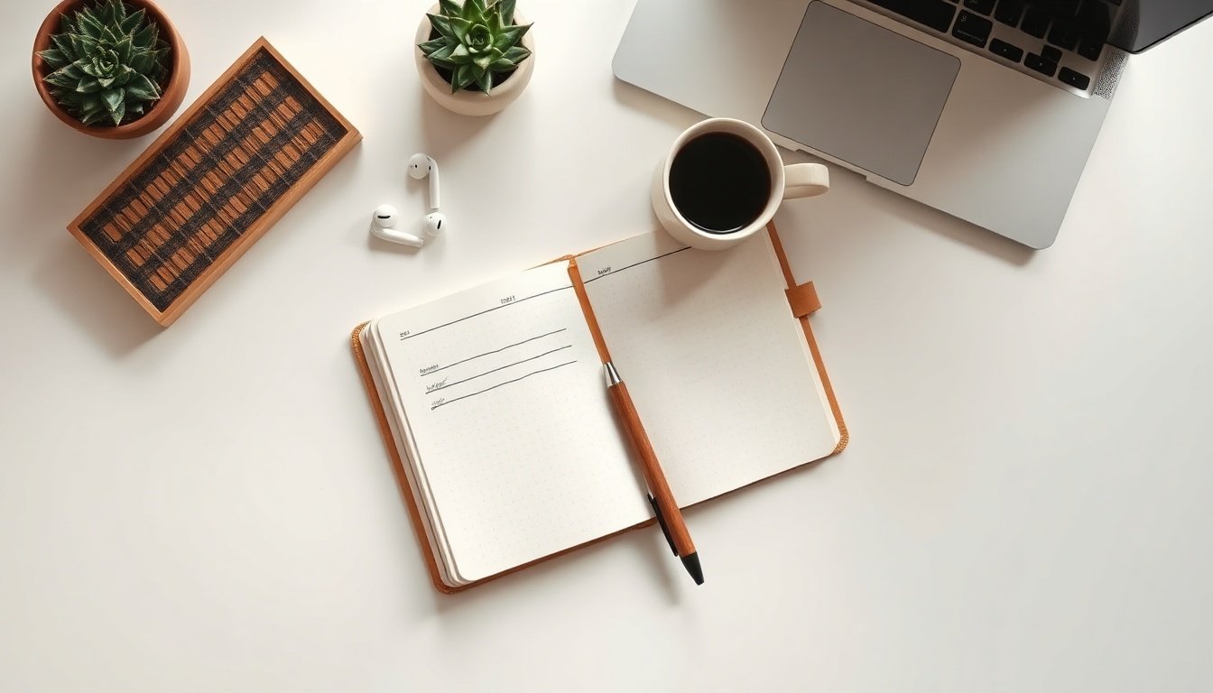 창업 지원금 - flat lay of business startup documents, laptop, and pen on white desk, Korean government startup funding concept