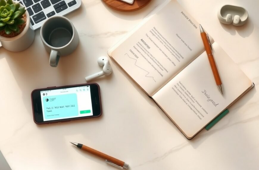 chatgpt 환불 - flat lay of smartphone showing ChatGPT app with credit card and refund document on white desk, ChatGPT refund concept