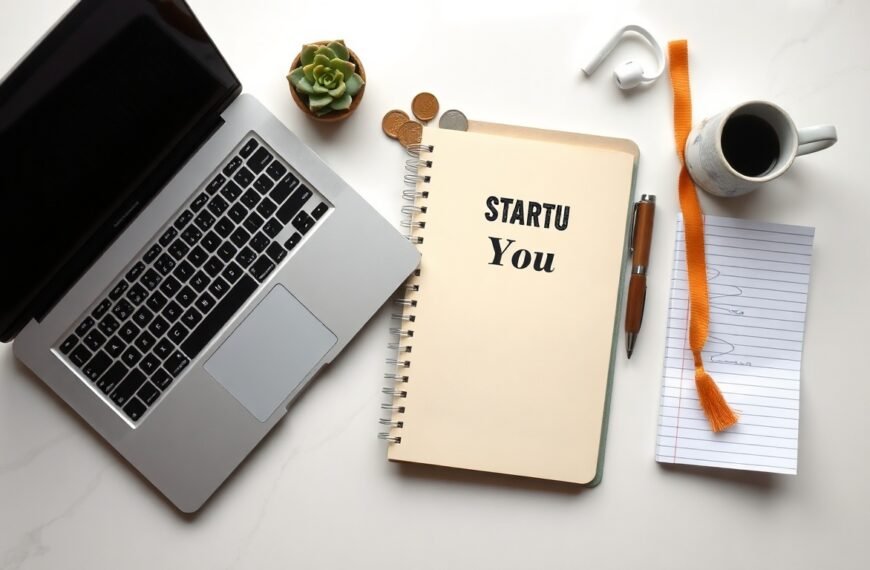 청년 창업 지원금 지원금 - flat lay of startup business plan documents, coins and laptop on white desk, youth startup support fund concept