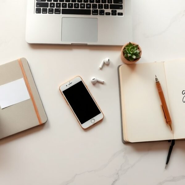 소상공인 지원금 지원금 - flat lay of Korean small business owner support documents and smartphone with government app on white desk, small business support grant concept