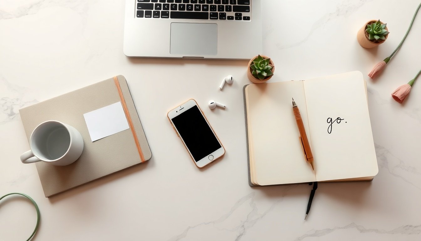 소상공인 지원금 지원금 - flat lay of Korean small business owner support documents and smartphone with government app on white desk, small business support grant concept
