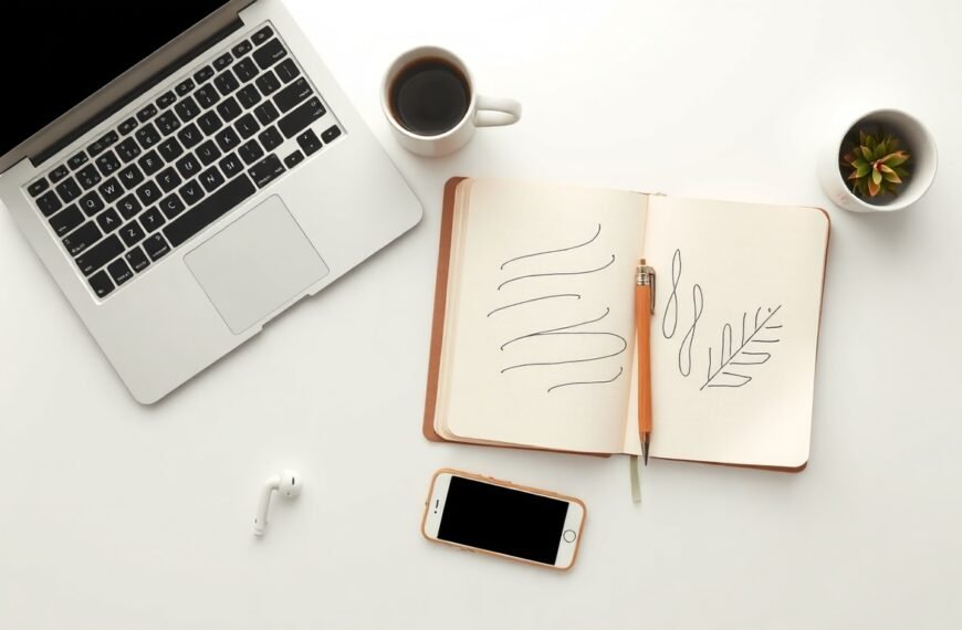청년 창업 지원금 지원금 - flat lay of notebook, seedling pot, and smartphone on white desk, Korean youth startup support fund concept 2026