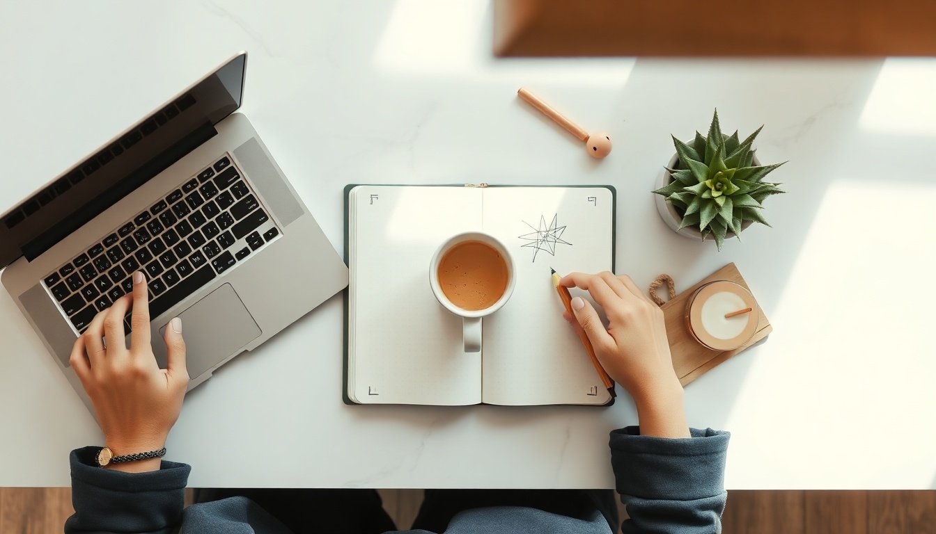 chatgpt 해지 - Korean man upper body shot with face visible, sitting at desk and using laptop to manage ChatGPT subscription cancellation, natural hands, home office setting