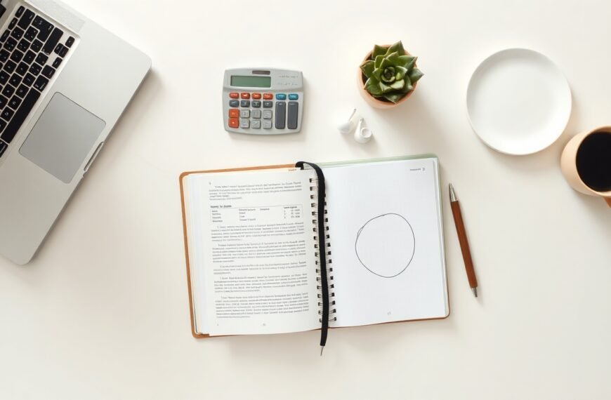 서울시립대 박훈 - flat lay of tax book and calculator on white desk, Korean tax guide concept