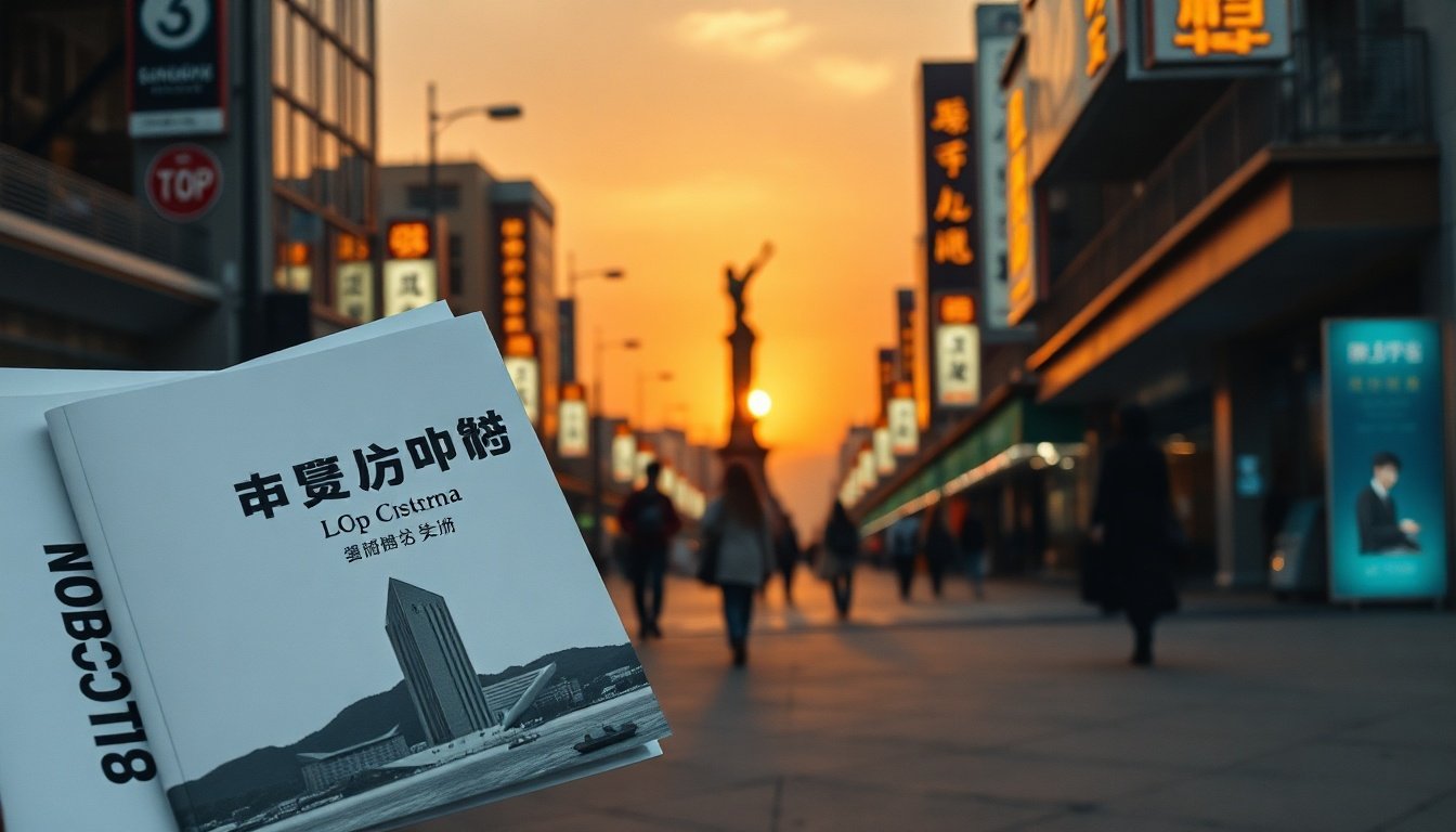 다시 함께 - flat lay of Bucheon city policy documents and Korean government support brochure on white desk, overhead view