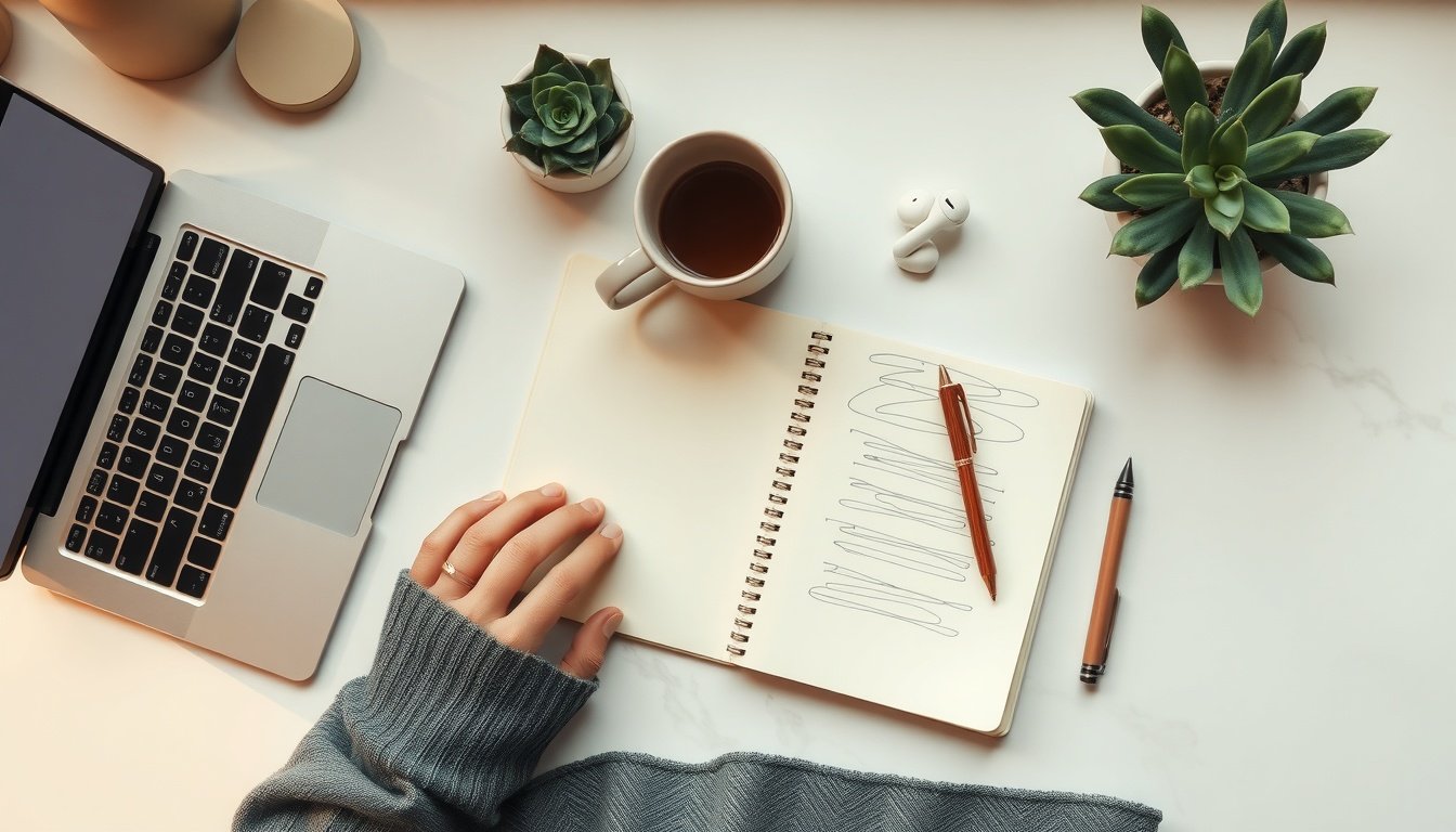 대구시 산업전환 - Korean small business owner upper body shot with face visible, reviewing government support documents at desk, natural hands, Daegu industrial transformation support concept