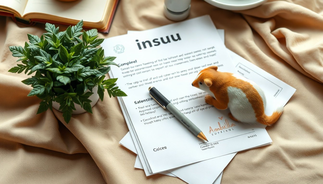 4대보험 - flat lay of Korean government support documents, pen and smartphone showing insurance application website, 4 major insurance benefit concept