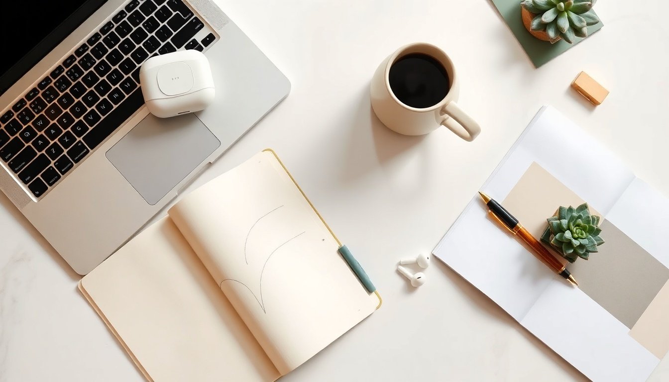 보성군 창업기업 - flat lay of business startup documents and pen on a white desk, Boseong-gun youth startup support program concept