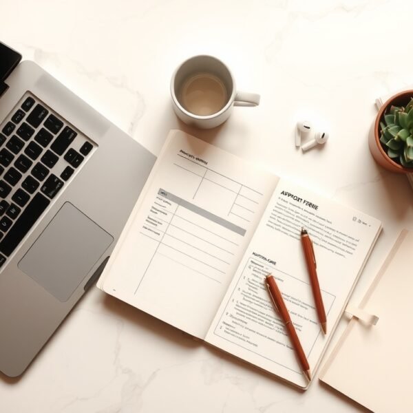 강원도 중증장애인 - flat lay of support documents and welfare application forms on desk, Korean disability welfare policy concept