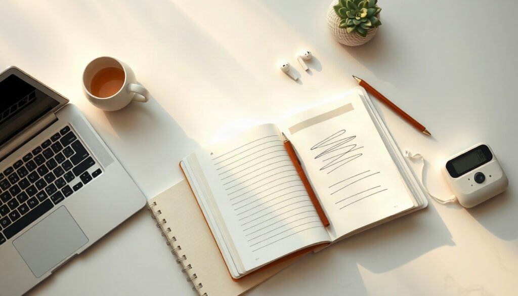 당정 내년도 - flat lay of Korean government budget documents and financial planning materials on white desk, 2026 budget policy concept