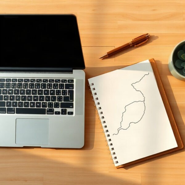 로컬 바꿀 - flat lay of local community map and notebook on wooden desk, youth local change policy concept