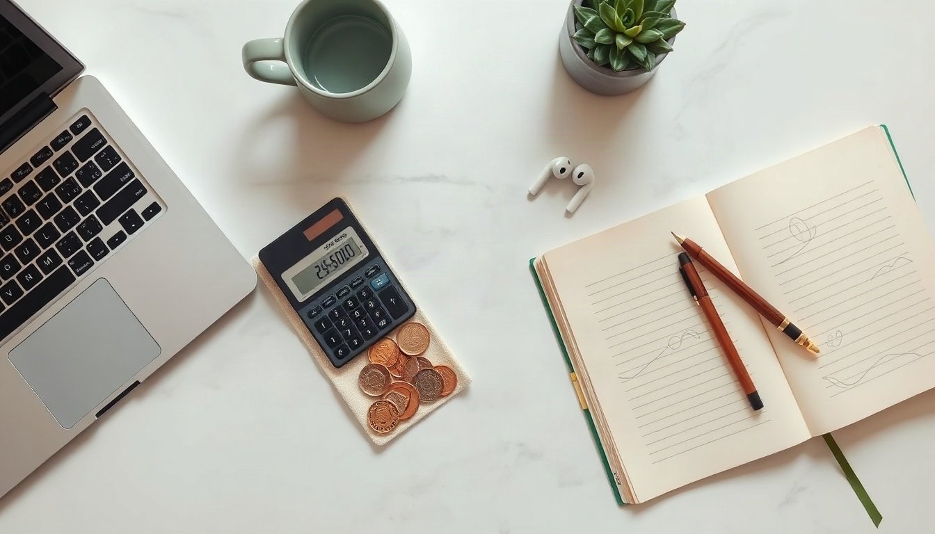 적금 추천 - flat lay of Korean savings passbook, coins, and calculator on white desk, high-yield savings account recommendation concept