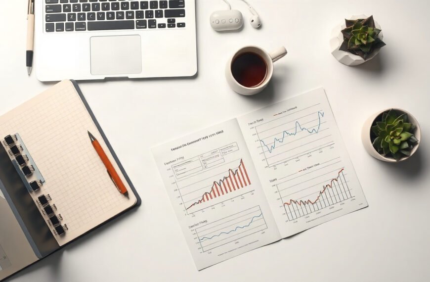 칼럼 미래대응기금 - flat lay of Korean government policy documents and financial charts on white desk, national future fund concept
