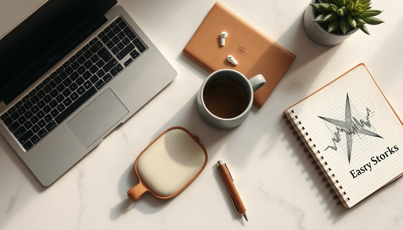 배당주 추천 - Korean office worker upper body shot with face visible, checking dividend stock recommendation portfolio on smartphone at home desk, natural hands