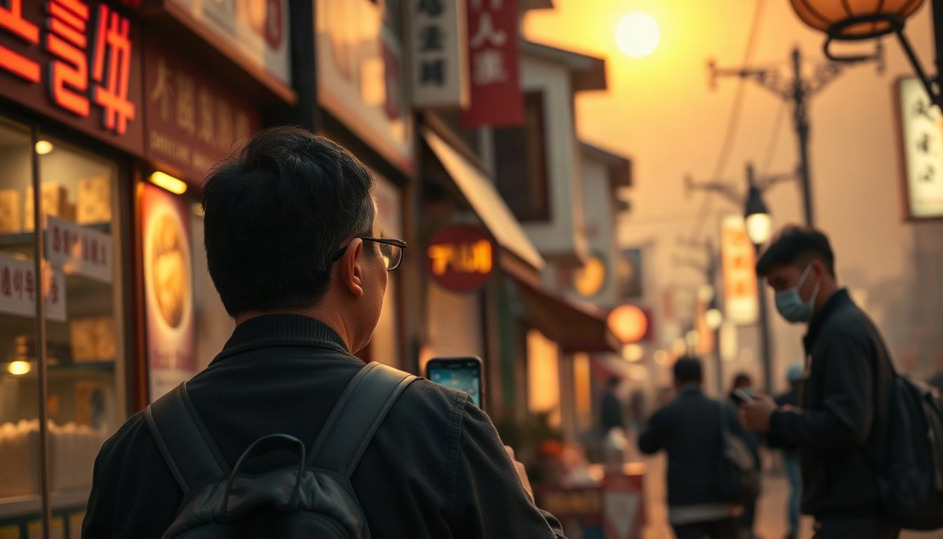 틱톡 알고리즘 - Korean small business owner upper body shot with face visible, filming bakery process with smartphone on tripod, natural hands, TikTok algorithm growth concept